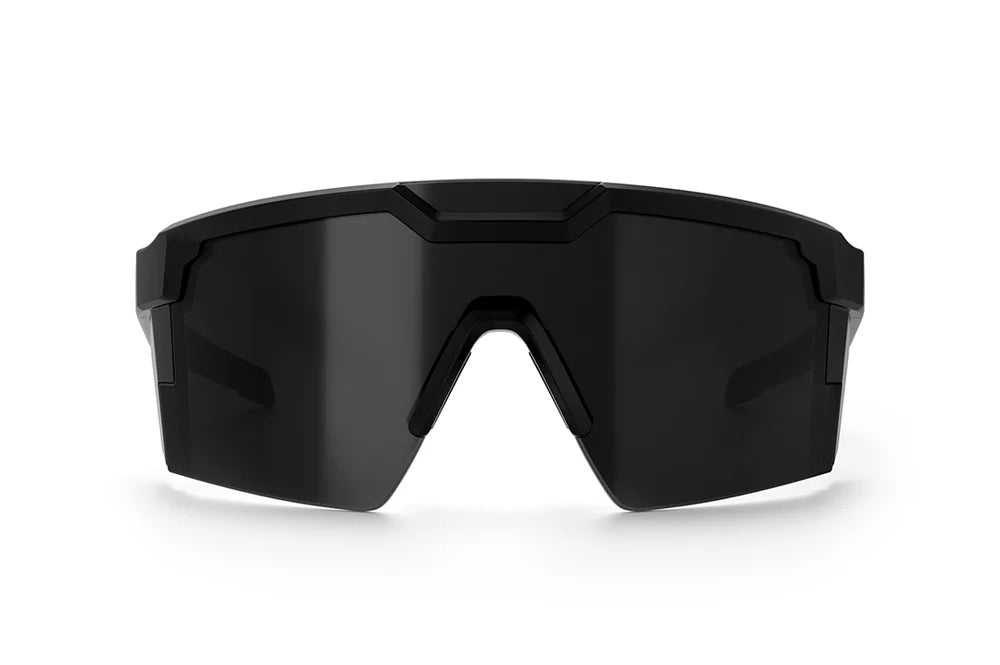 HEATWAVE® - Future Tech Sunglasses: Black Frame Anti Fog Black Lens Z87+