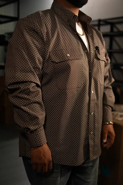 Static FR Pearl Snap Work Shirt - Copperhead