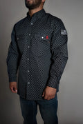Static FR Pearl Snap Work Shirt - Reaper Black