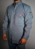 Static FR Pearl Snap Work Shirt - Forged Gray