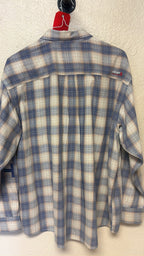 2x Used Blue & White Ariat shirt