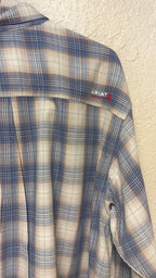 2x Used Blue & White Ariat shirt