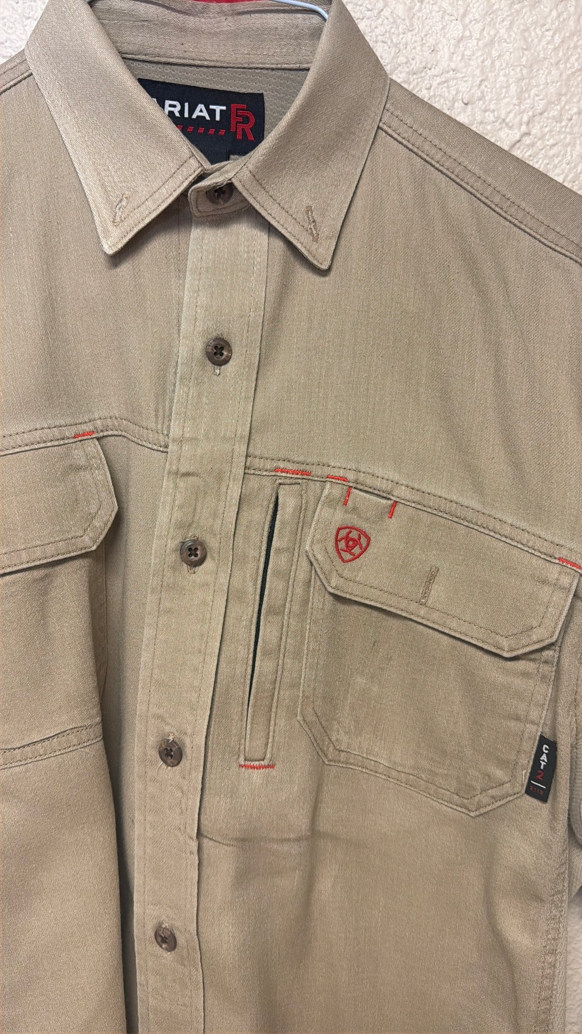 USED FR Solid Vent Work Shirt