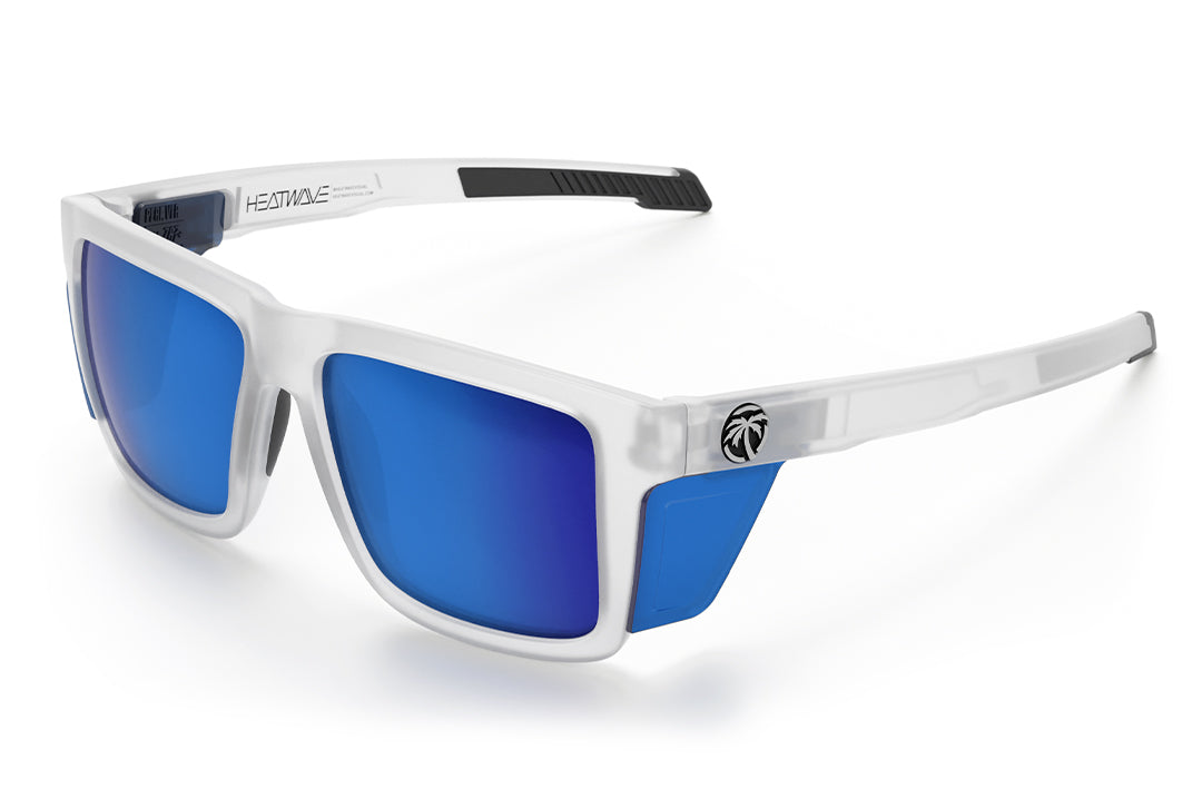 Heat Wave Performance XL Vise Sunglasses Vapor Frost Frame Coastal Lens Z87+