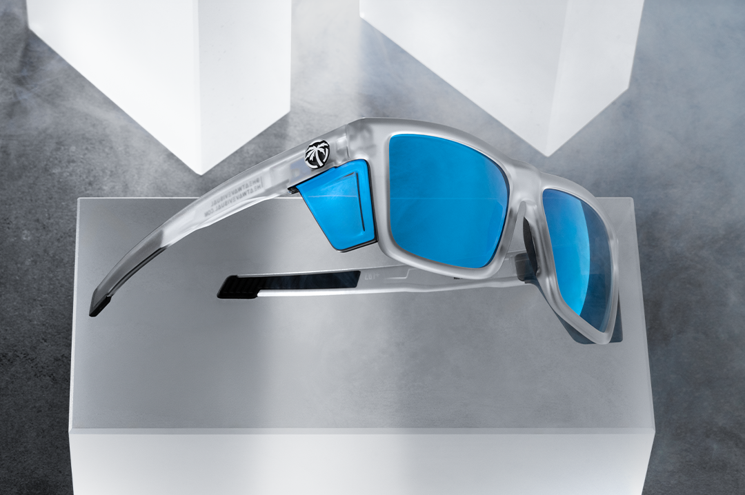 Heat Wave Performance XL Vise Sunglasses Vapor Frost Frame Coastal Lens Z87+
